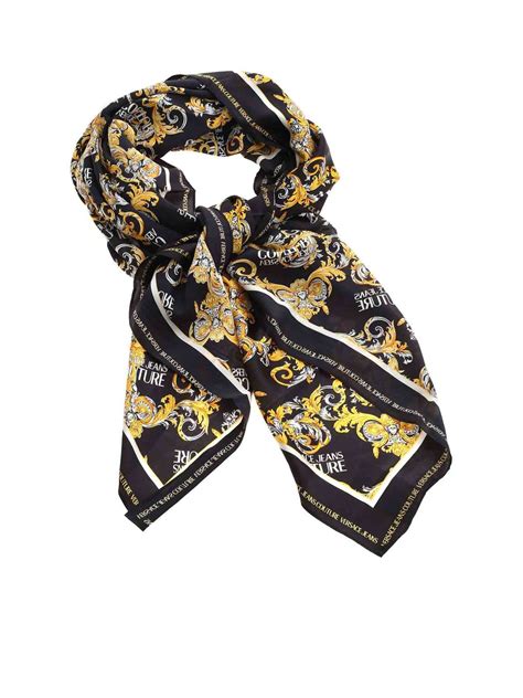 foulard versace jeans couture|versace scarf.